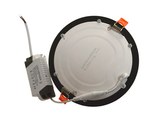 Zápustné LED panelové svietidlo 230V 12W 4000K čierne