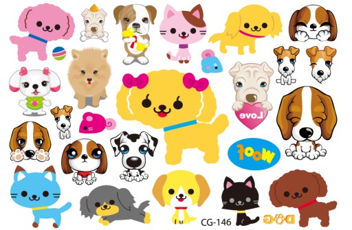 Umývateľné tetovanie pre deti ANIMALS CG146