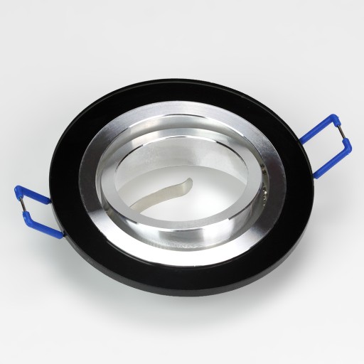 SET BLACK ROUND MOVABLE svietidlo +LED GU10 7W