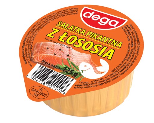 Dega šalát s lososom 125g