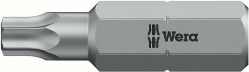 1/4 BIT PRE ZÁSUVNÉ SKRUTKY TORX 30x25mm WERA TENSILE-HARD DIN3126C 6.3