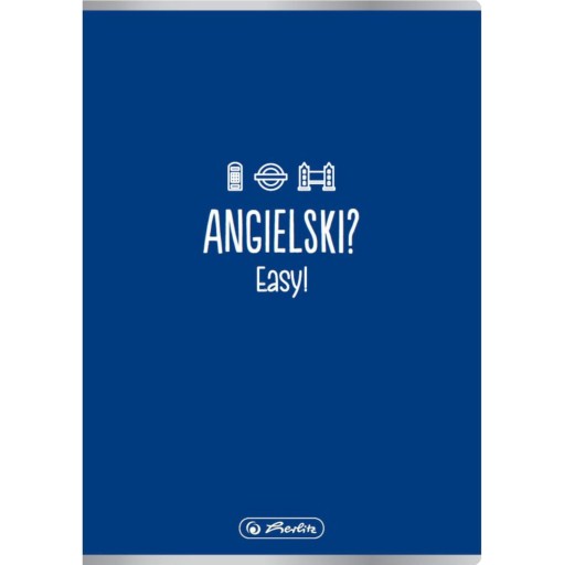 Zápisník z angličtiny A5 s mriežkou, hárok Herlitz, 60 listov