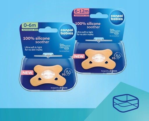 CANPOL BABIES PACIFIC 100% SILIKÓN SYMETRICKÝ 0-6m 1 ks.