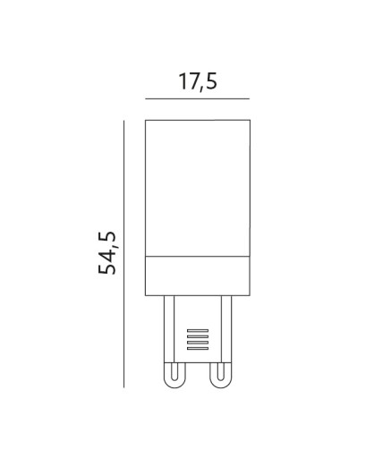 MINI LED G9 žiarovka 4W 380lm 360° teplá