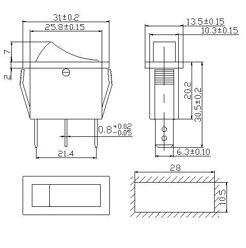 SPINAC 16A 250V ZAP-VYP-ZAP CIER