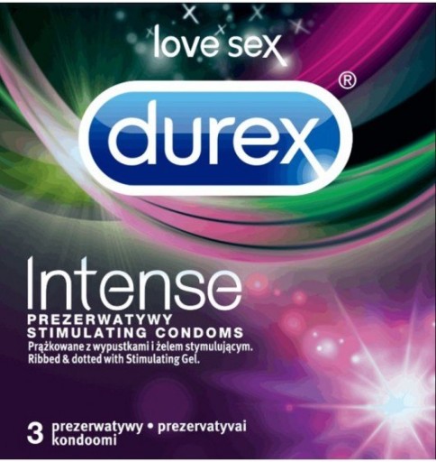 Kondómy DUREX Intense 1 balenie - 3 ks