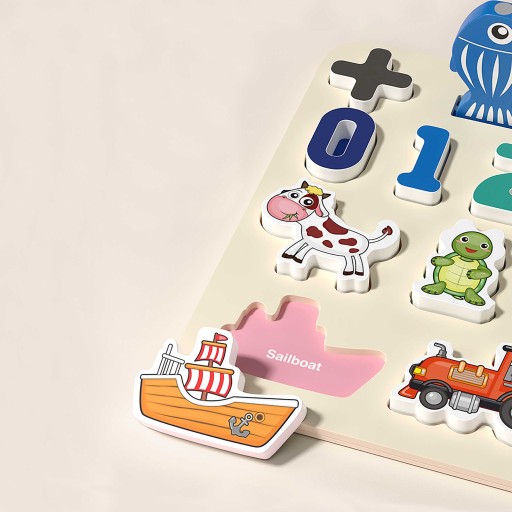 OBOJSTRANNÁ VZDELÁVACIA DOSKA HRAČKA RYBÁRSKE RICOKIDS