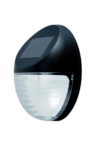 SOLÁRNE SVETLO NÁSTENNÉ 2 LED ZÁHRADNÉ SVETLO ČIERNE PRE NÁSTENNÉ FASÁDY