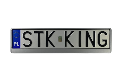 Rám na ŠPZ na STRIEBORNÉ AUTO SO SCHVÁLENÍM PL DE EU