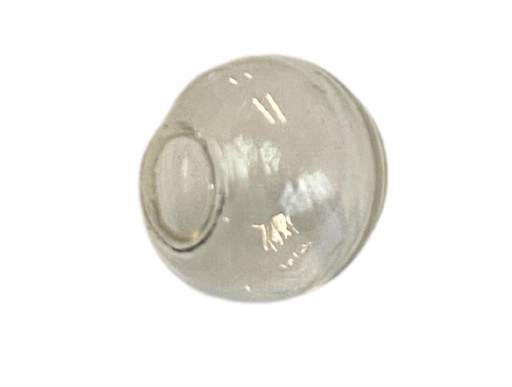 Sklenená forma, tienidlo 10mm s otvorom 3mm, 2ks