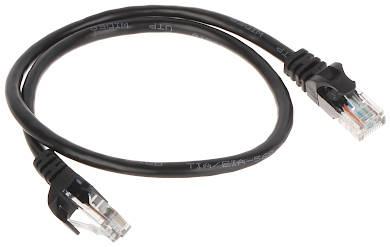 PATCHCORD RJ45/0,5-ČIERNA 0,5 m