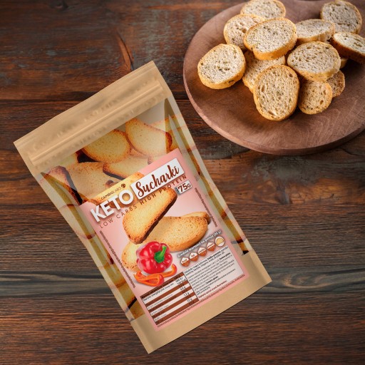 Keto Products Mini sucháre s príchuťou feferónky