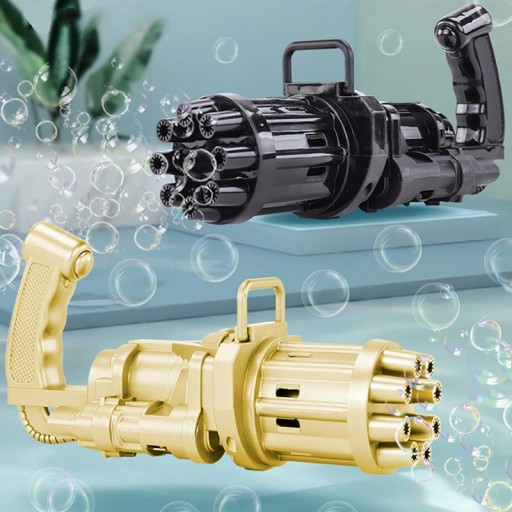 Bublinková pištoľ s automatickým lisovacím strojom
