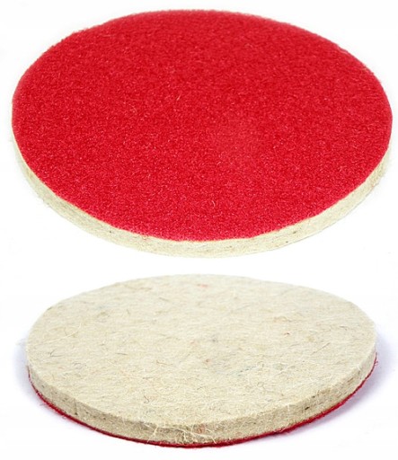 STRIEBORNÁ PLSTEŇ LEŠTIACA 125mm NA VELCRO 0260