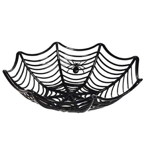 CANDY BOWL pavučina SPIDER čierny HALLOWEEN