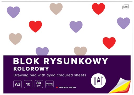 FAREBNÝ BLOK 10 LISTOV 10 FAREB A3 80g Interprint