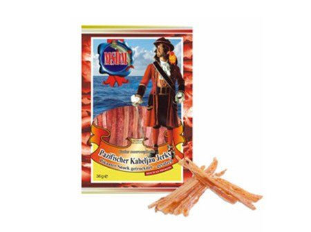 PIKÁTNA SUŠENÁ TRESKA, PIVA PIVA JERKY STRIPES