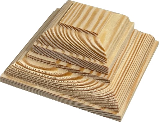 Baldachýny na drevenom stĺpiku Pyramída typ 8cm - 5cm