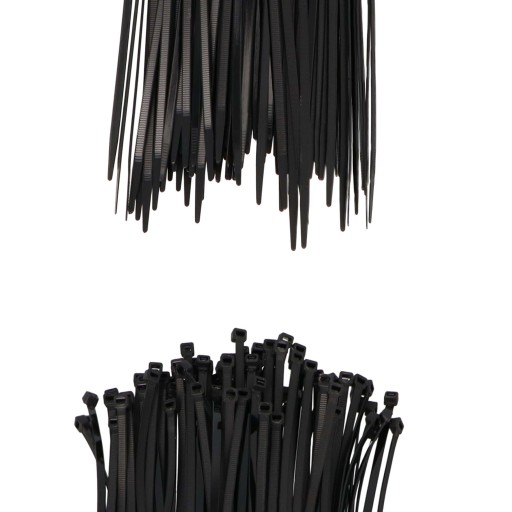 100x sťahovacie pásky Káblové pásky Zipsy 4,8 x 450 mm Silné UV sťahovacie pásky