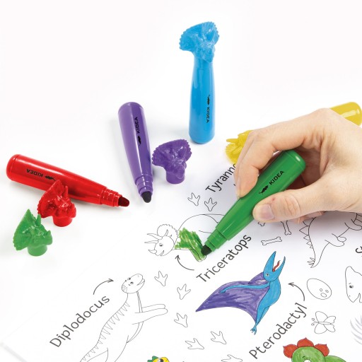 Fixky Kidea s figúrkami dinosaurov v 6 farbách