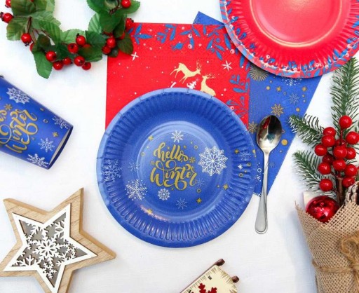 Vianočné papierové poháre STAR 250ml 6ks + poplatok SUP