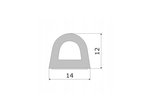 SAMOLEPIACIE TESNENIE D 14x12mm NA OKNÁ A DVERE