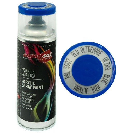 Ultramarínový modrý lak 400 ml, lesklý RAL5002