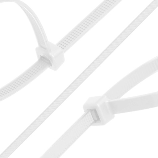 100x sťahovacie pásky Káblové pásky Zipsy 4,8 x 300 mm Silné UV sťahovacie pásky