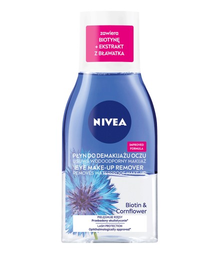 NIVEA Dvojfázový odličovač očí s biotínom a nevädzou 125ml
