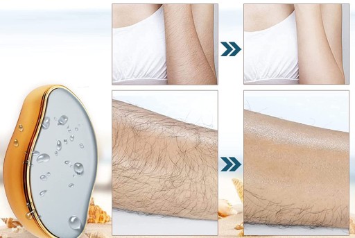 BEZBOLESTNÝ EPILÁTOR KRIŠTÁĽOVÝ DEPILÁTOR EXFOLIAČNÝ ODSTRAŇOVANIE VLASOV