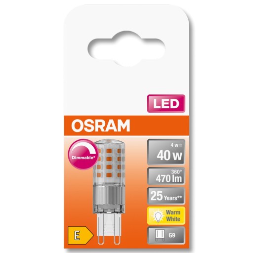 G9 MINI LED žiarovka 4,4W 2700K OSRAM Stmievateľná