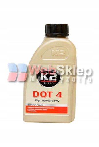 BRZDOVÁ KVAPALINA K2 TURBO DOT4 500 ml DOT 4, 0,5 l