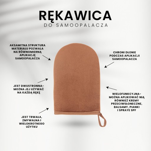 Donegal Velvety hebká rukavica na aplikáciu samoopaľovacieho prípravku