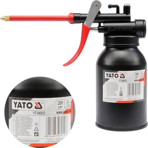 YATO OLEJNÍK S APLIKÁTOROM, OCELOVÁ NÁDRŽKA, 200 ml
