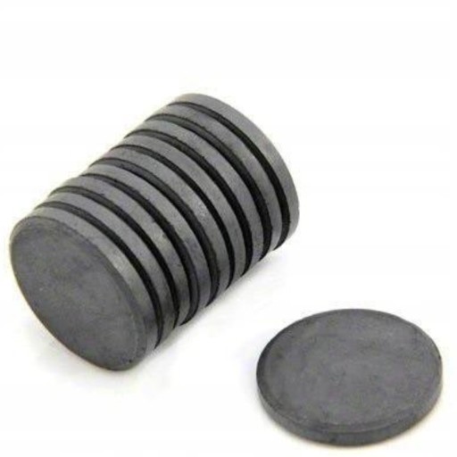 Silný feritový magnet okrúhle magnety 30x3 10ks.
