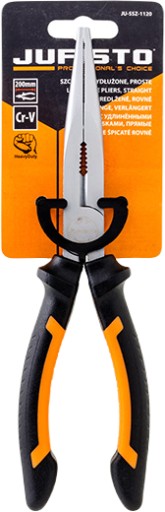 Ploché ploché kliešte, rovné, ploché kliešte, 200 mm, predĺžené HRC-55