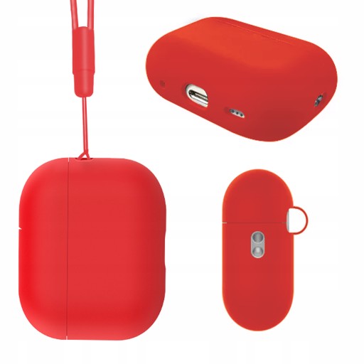 POUZDRO AIRPODS PRO 2 KRYT PRE SLÚCHADLÁ APPLE NA VALENTÍNA ČERVENÉ