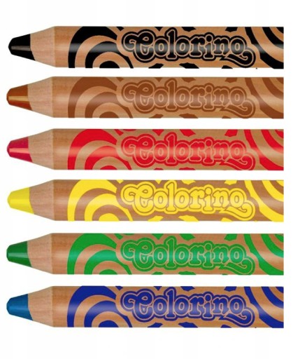COLORINO PRVÉ ceruzkové farbičky 6 FARIEB JUMBO HRUBÝ PRÍRODNÝ strúhač