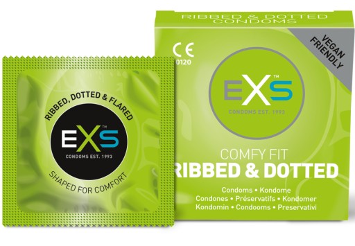 EXS EXTREME kondómy, prúžky a výstupky umocňujúce orgazmus, sex, 12 ks.