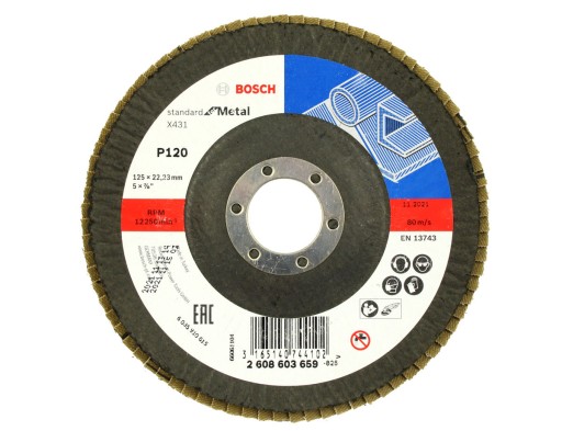 BOSCH KOTOUČ KLAPKA 125mm GR.120 NA KOV