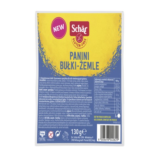 SCHAR Bezlepkové Panini rolky (130g)