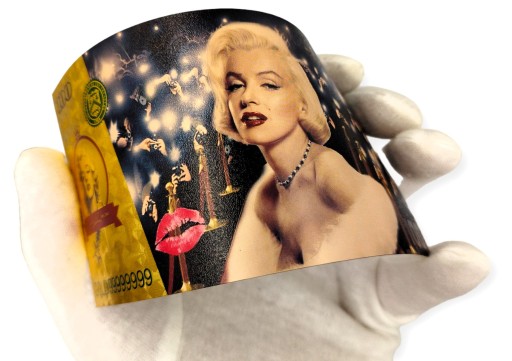 MARYLIN MONROE Pozlátená zberateľská bankovka