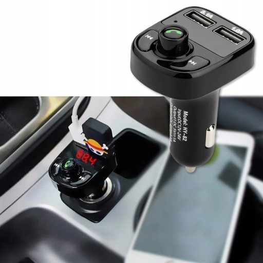 Bluetooth Dual Mp3 Fm Transmitter Nabíjačka Rýchle bezdrôtové nabíjanie