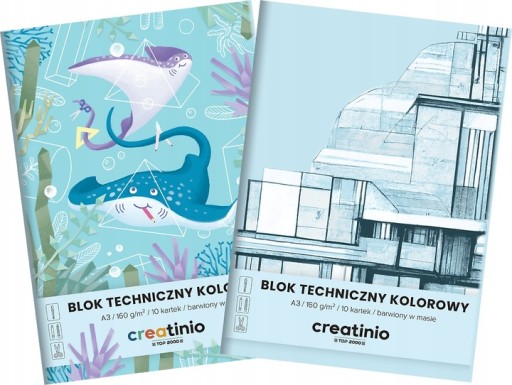 A3 farebný technický blok 10k TOP2000 CREATINO
