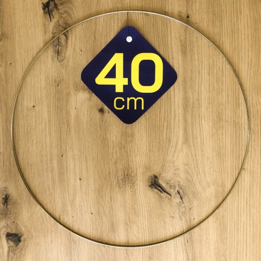 ZLATÁ kovová obruč 40 cm