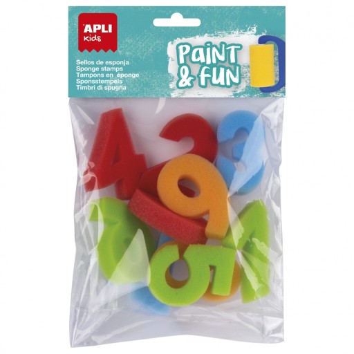 Pečiatky na špongiu Apli Kids - Čísla