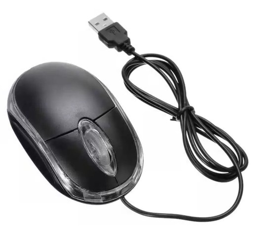 AK190 KÁBLOVÁ OPTICKÁ MYŠ USB LED COMPACT