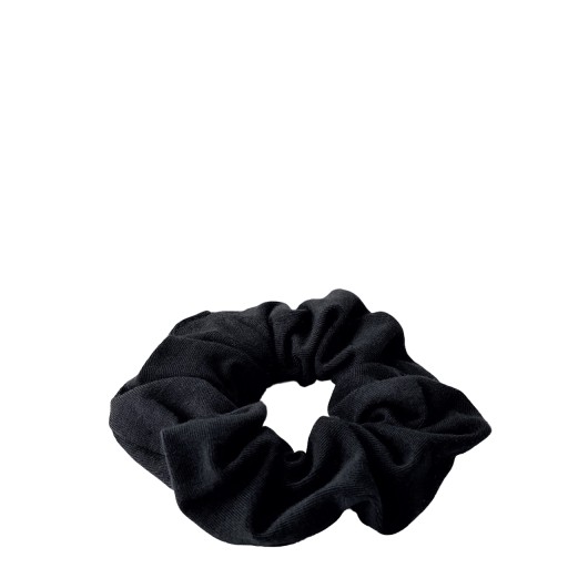 Cotton Scrunchie Anwen - čierna gumička do vlasov