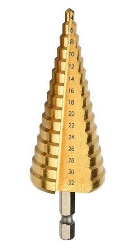 KROKOVACÍ KUŽELOVÝ VŔTAČ HS TYTAN 4-32mm VŔTAČKY