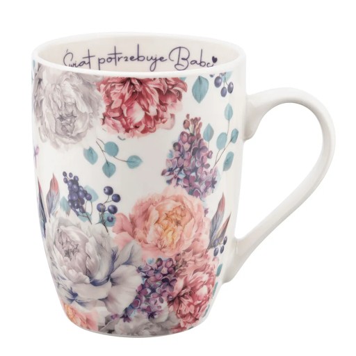 Porcelánový hrnček Altom Design s kvetmi pre babičku, 320 ml Babičkin deň